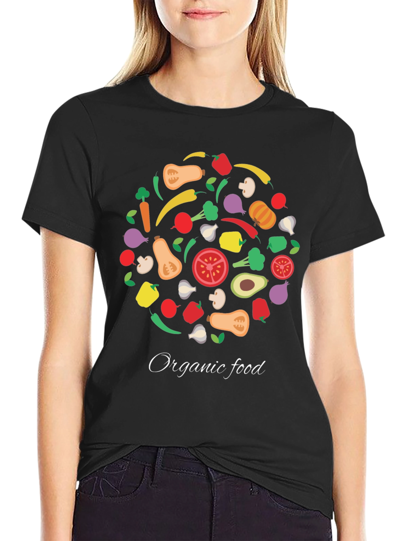 Organic Food T-Shirt: Healthy & Stylish