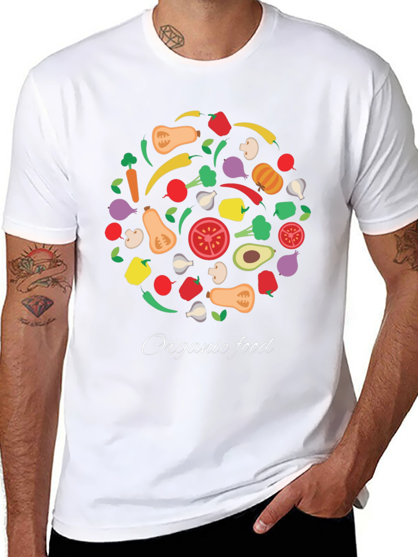 Organic Food T-Shirt: Healthy & Stylish