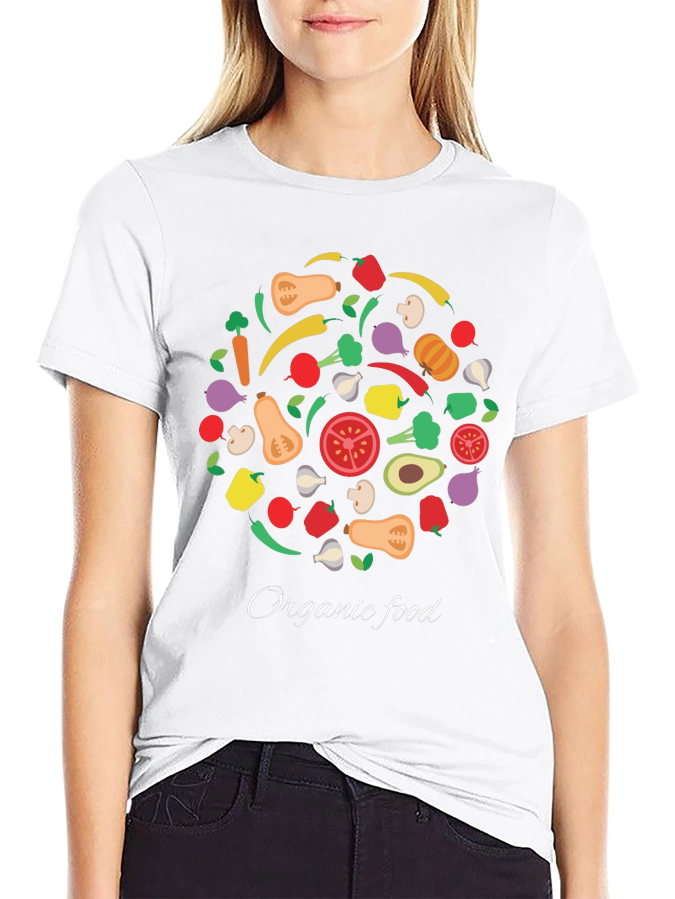 Organic Food T-Shirt: Healthy & Stylish