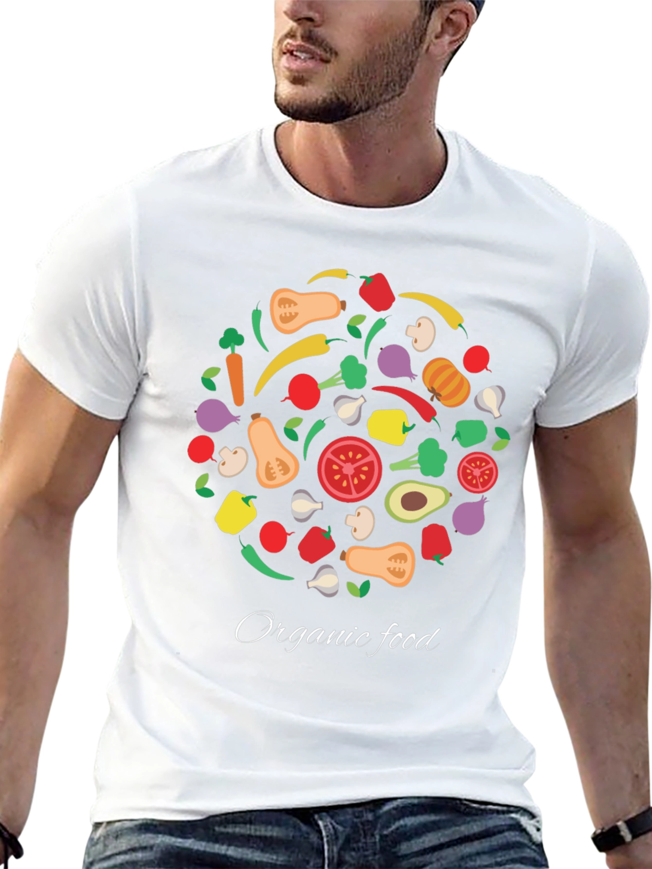 Organic Food T-Shirt: Healthy & Stylish