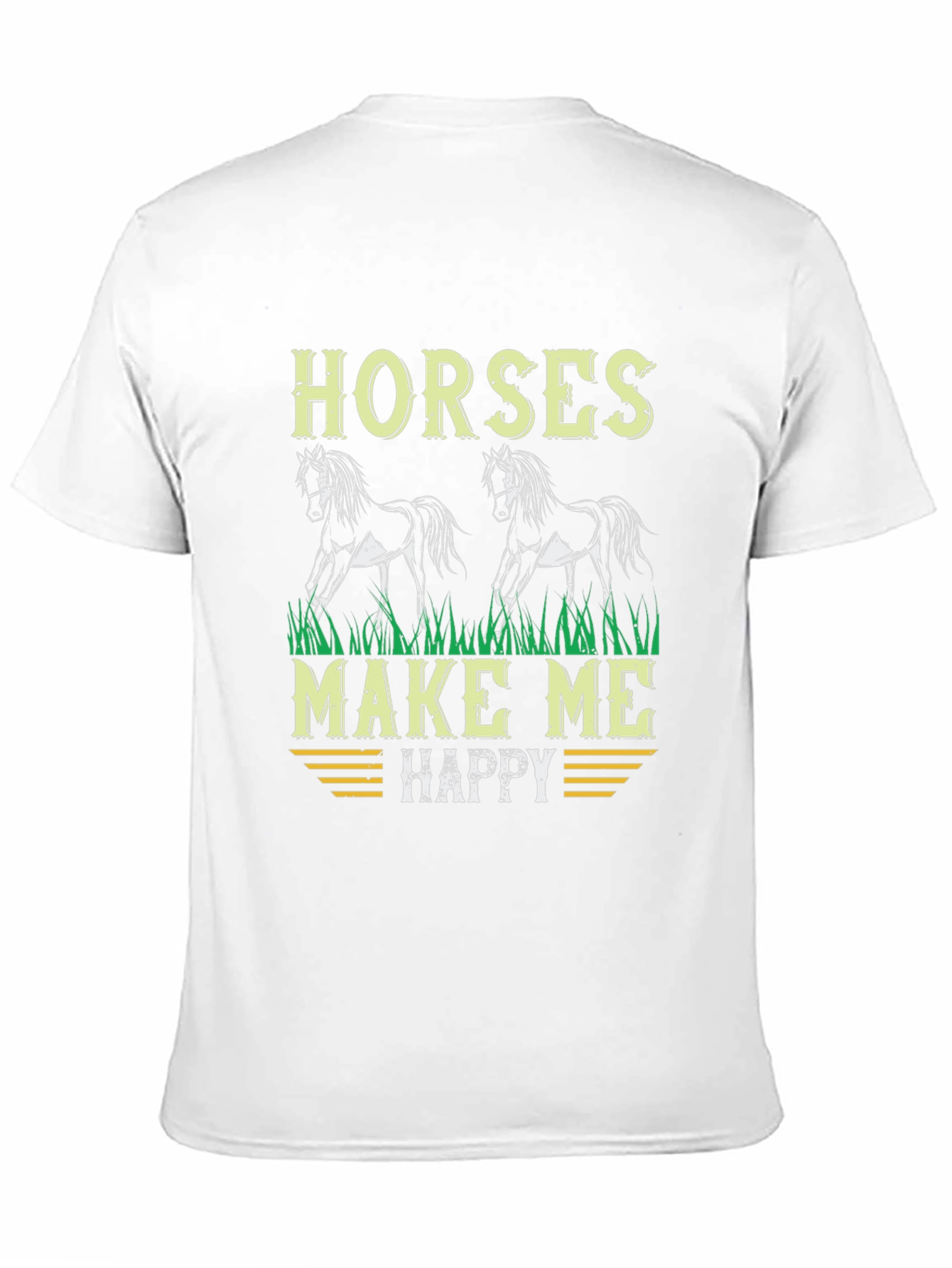 Horses Make Me Happy Graphic T-Shirt