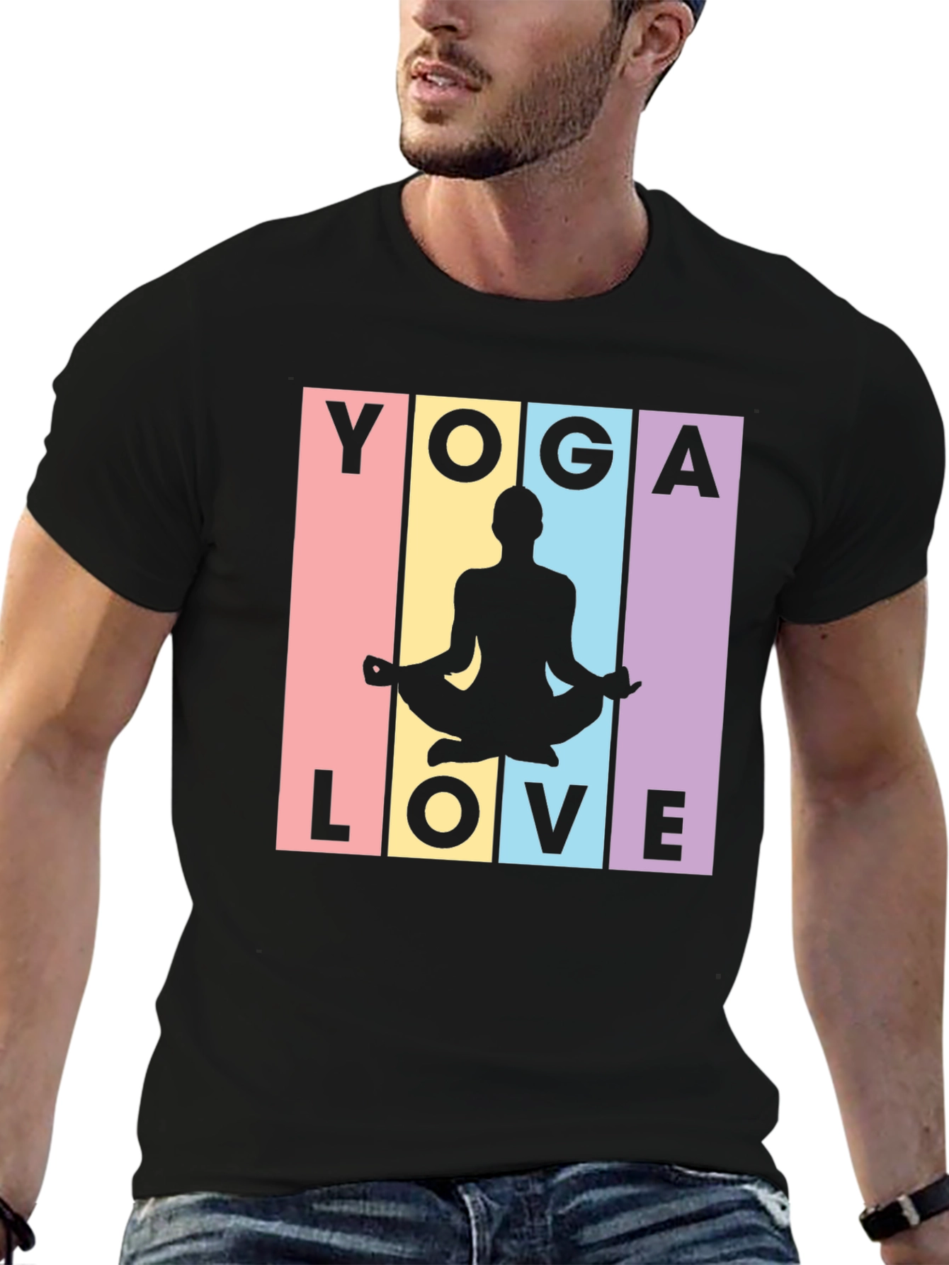 Yoga Love Graphic Tee - Stylish Meditative Design