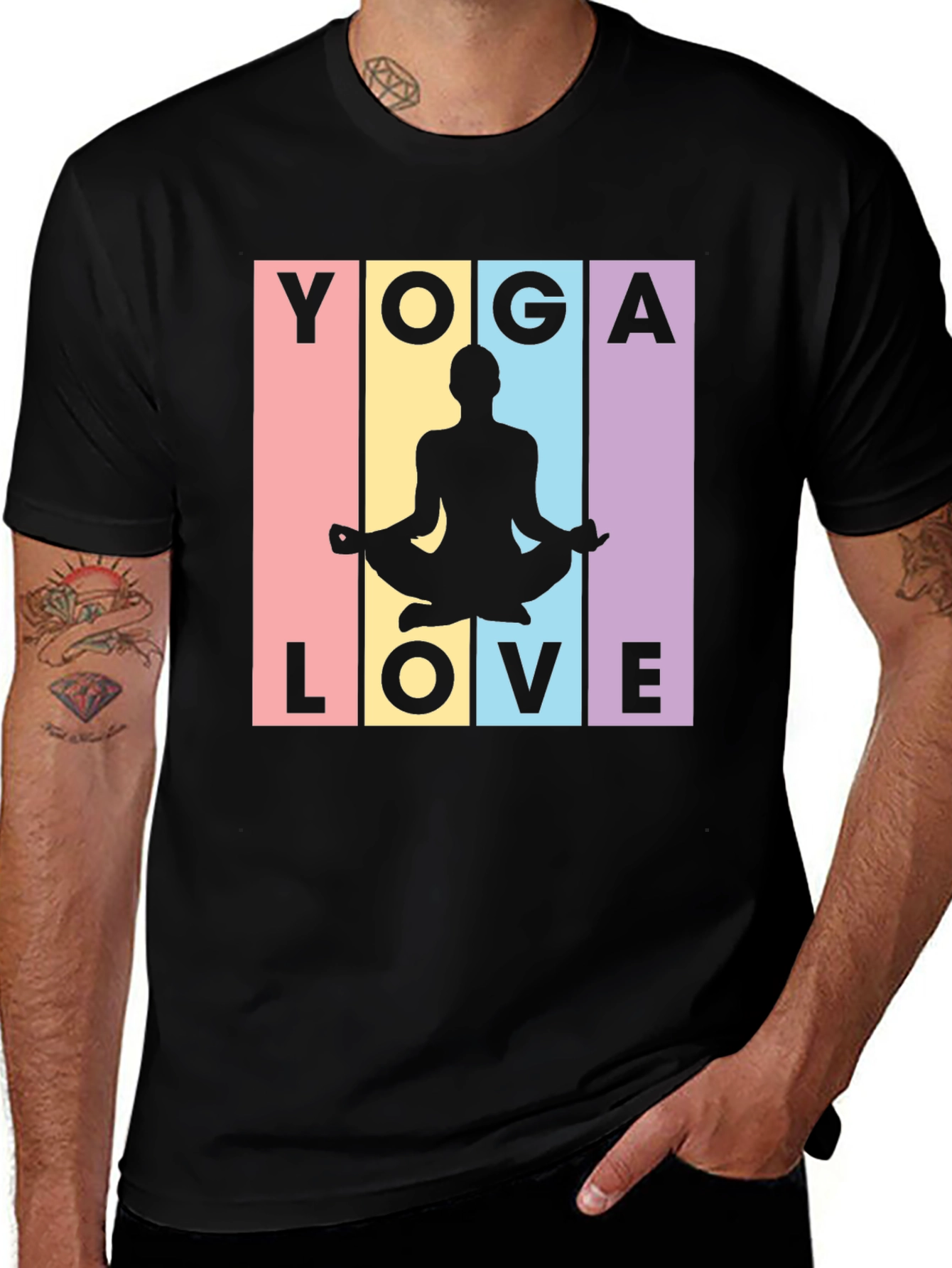 Yoga Love Graphic Tee - Stylish Meditative Design