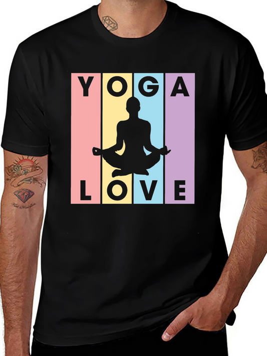 Yoga Love Graphic Tee - Stylish Meditative Design