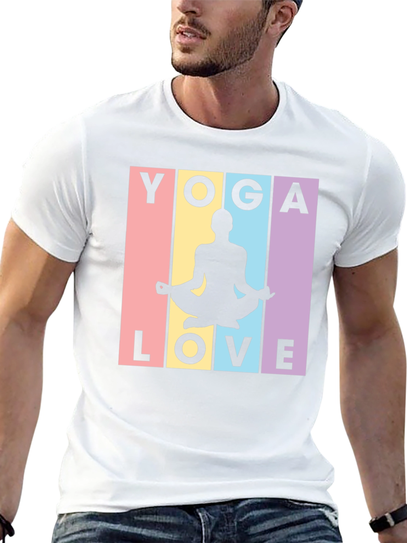 Yoga Love Graphic Tee - Stylish Meditative Design
