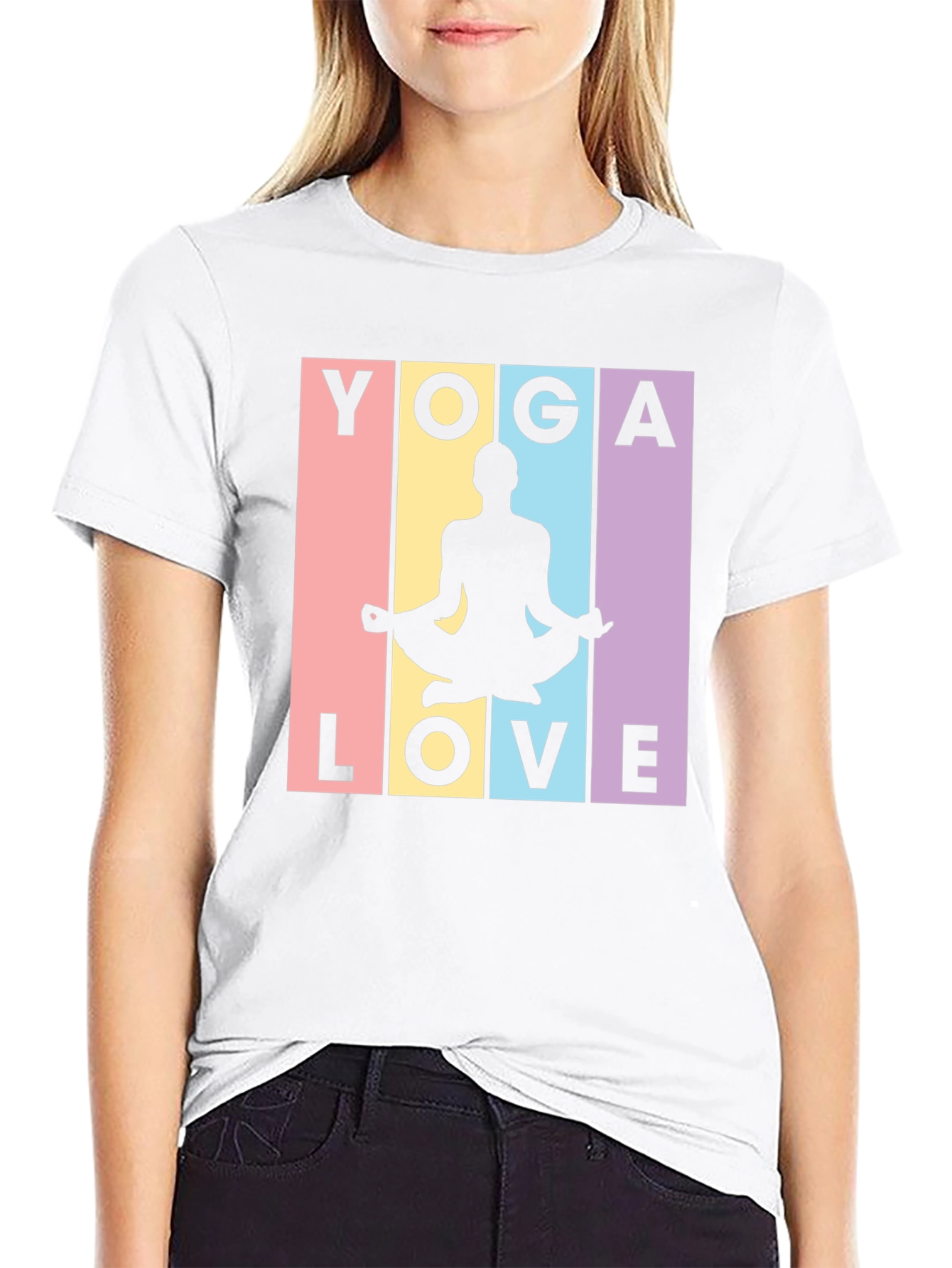 Yoga Love Graphic Tee - Stylish Meditative Design