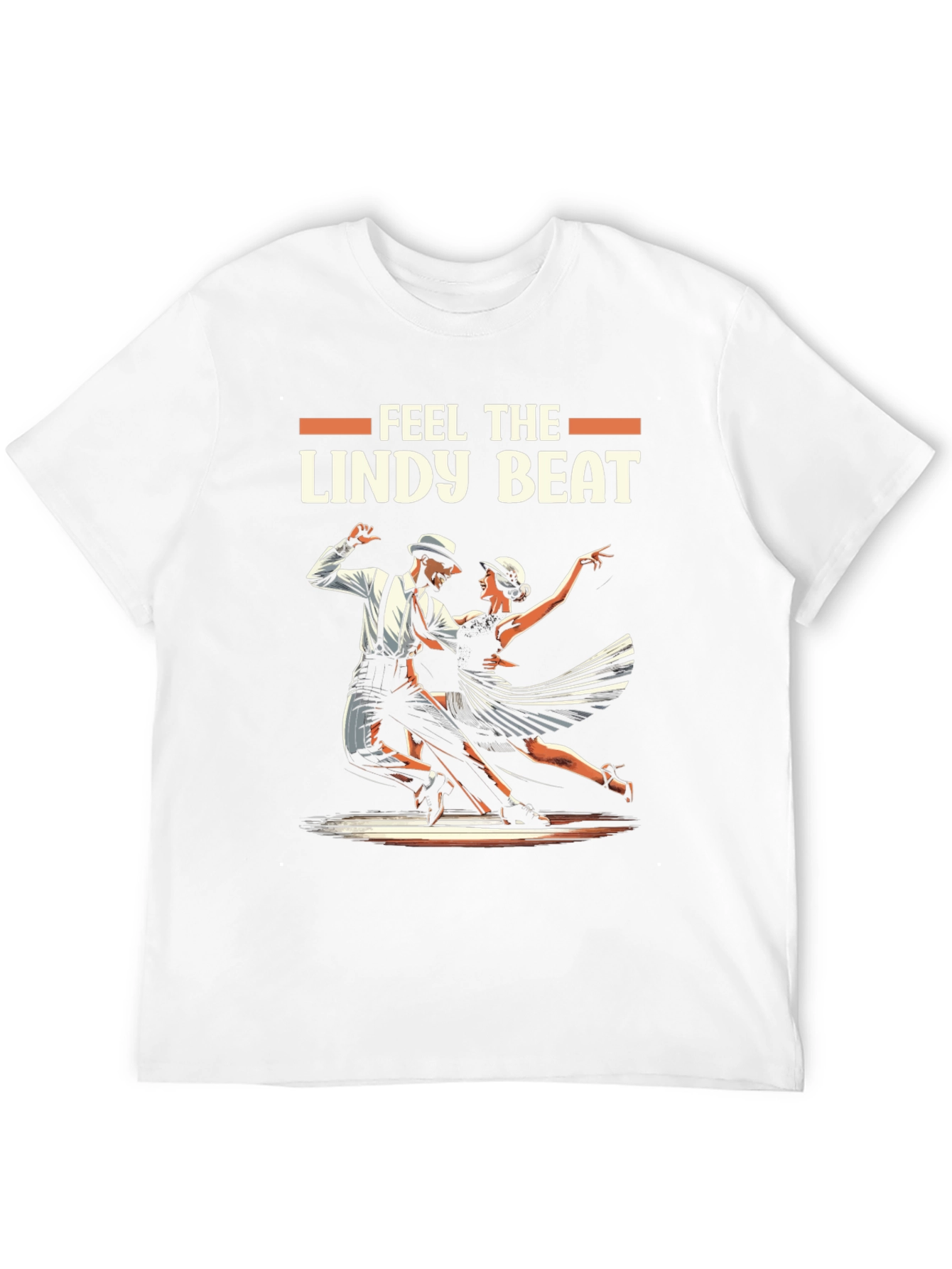 Feel The Lindy Beat Black Graphic Tee