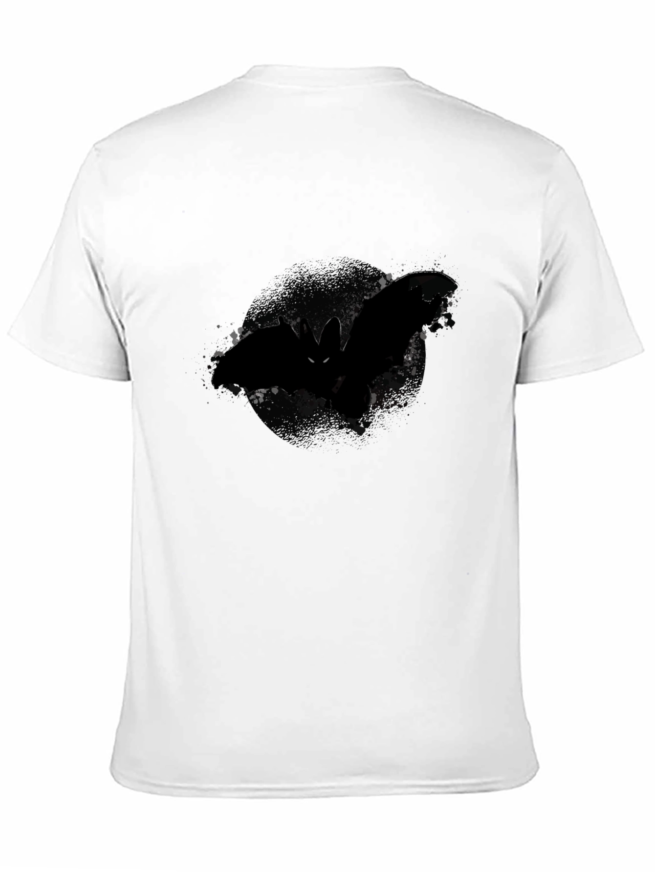 Mens Black Bat Graphic Tee