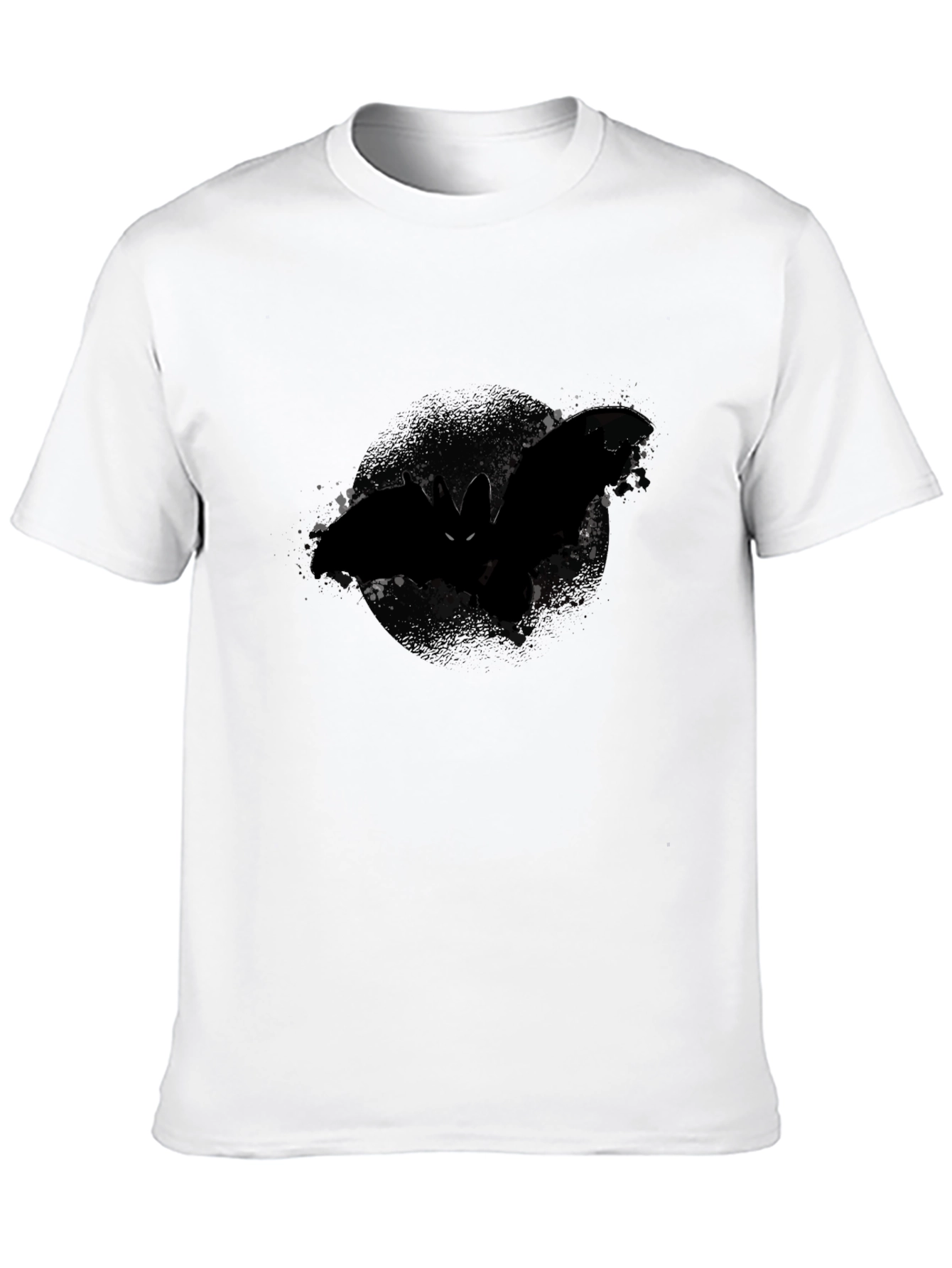 Mens Black Bat Graphic Tee