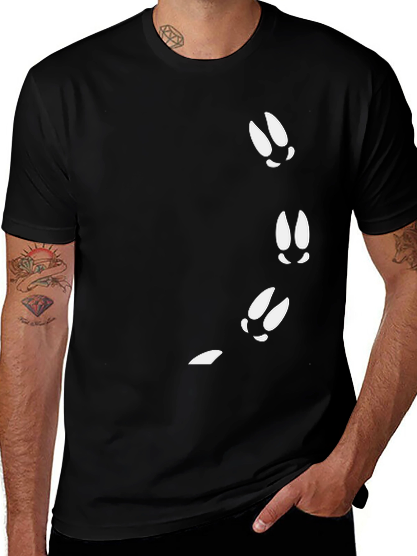 Black Deer Tracks T-Shirt