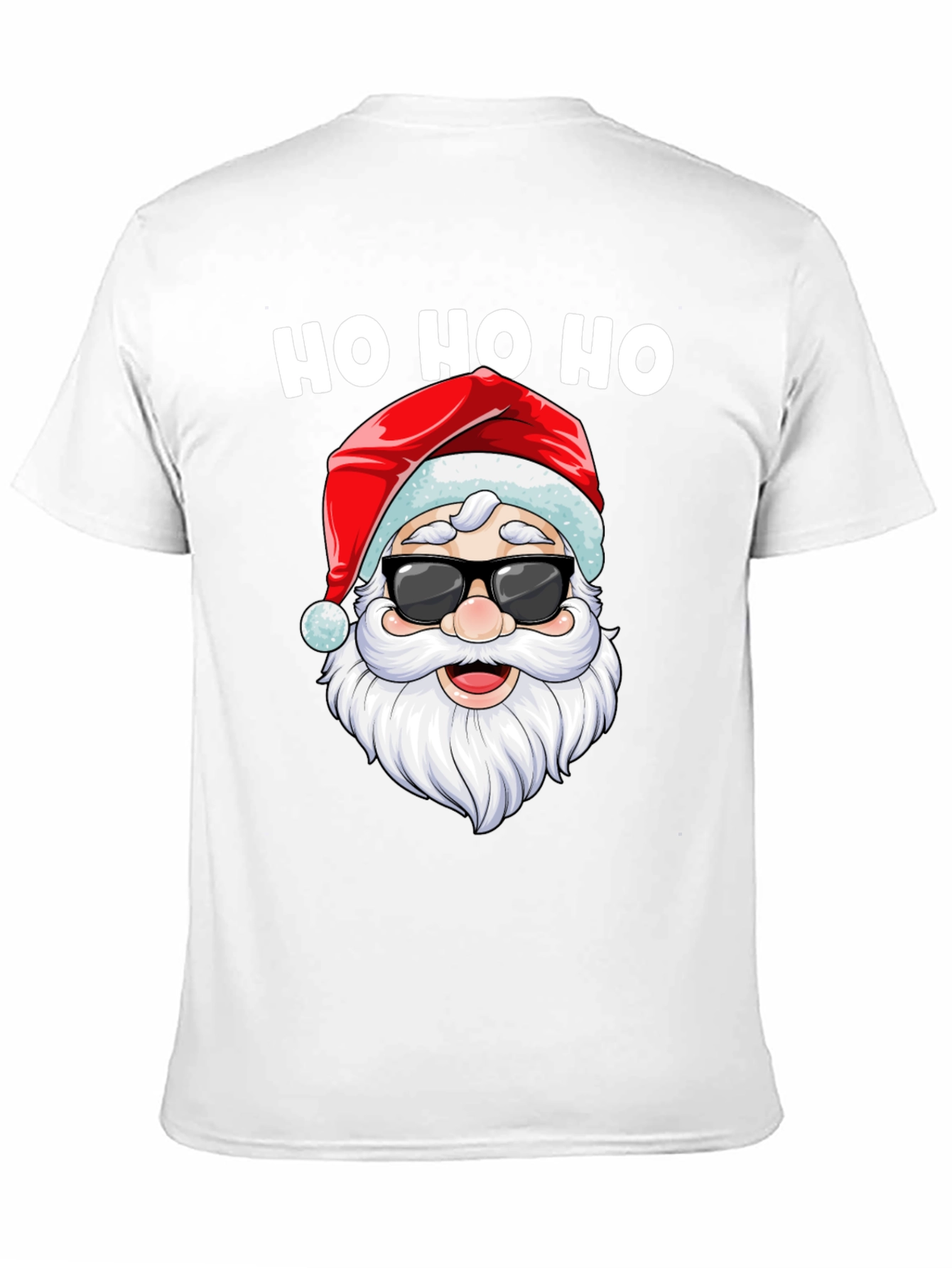 Cool Santa Ho Ho Ho Black Tee