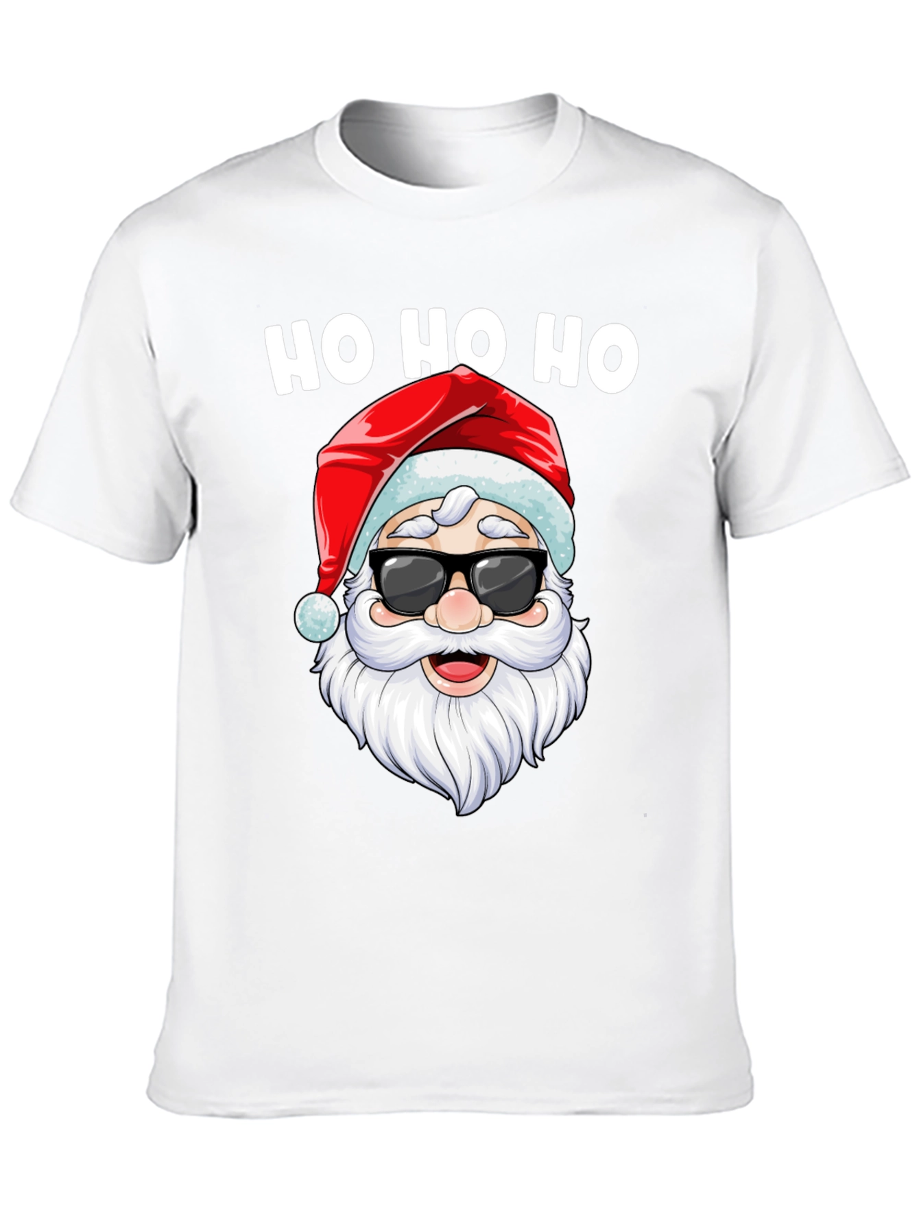 Cool Santa Ho Ho Ho Black Tee