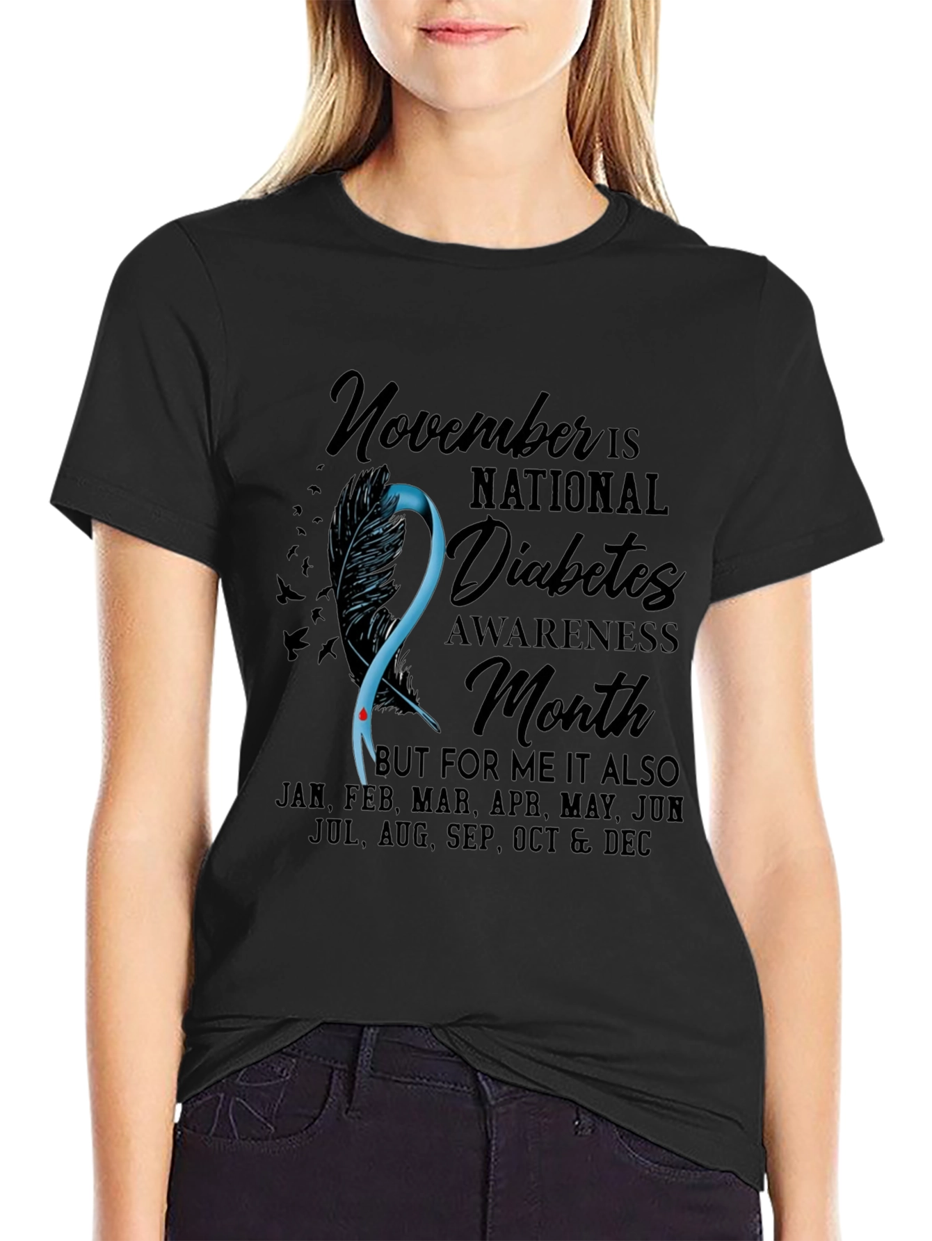 Diabetes Awareness T-Shirt - November Is National Month