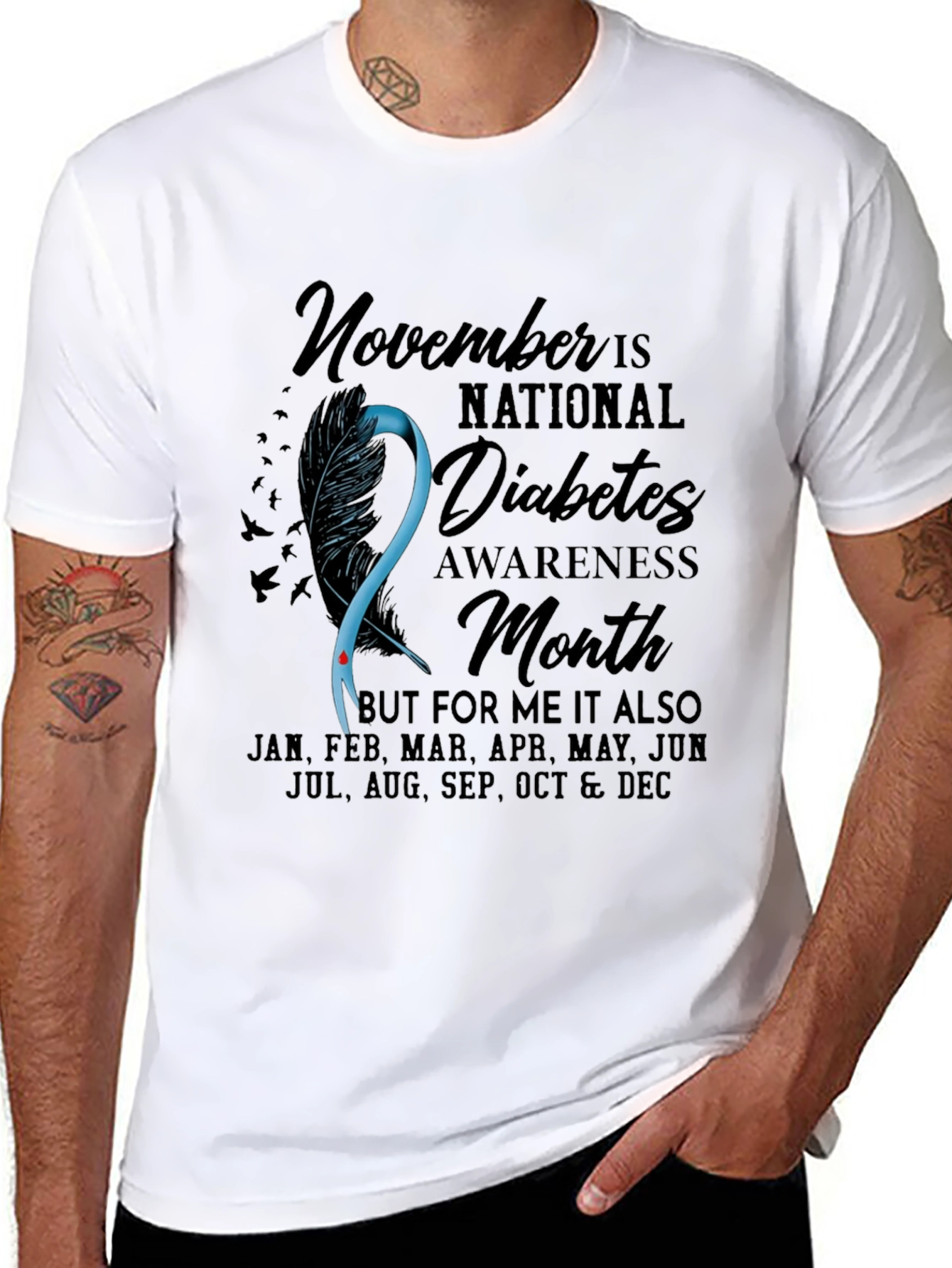 Diabetes Awareness T-Shirt - November Is National Month