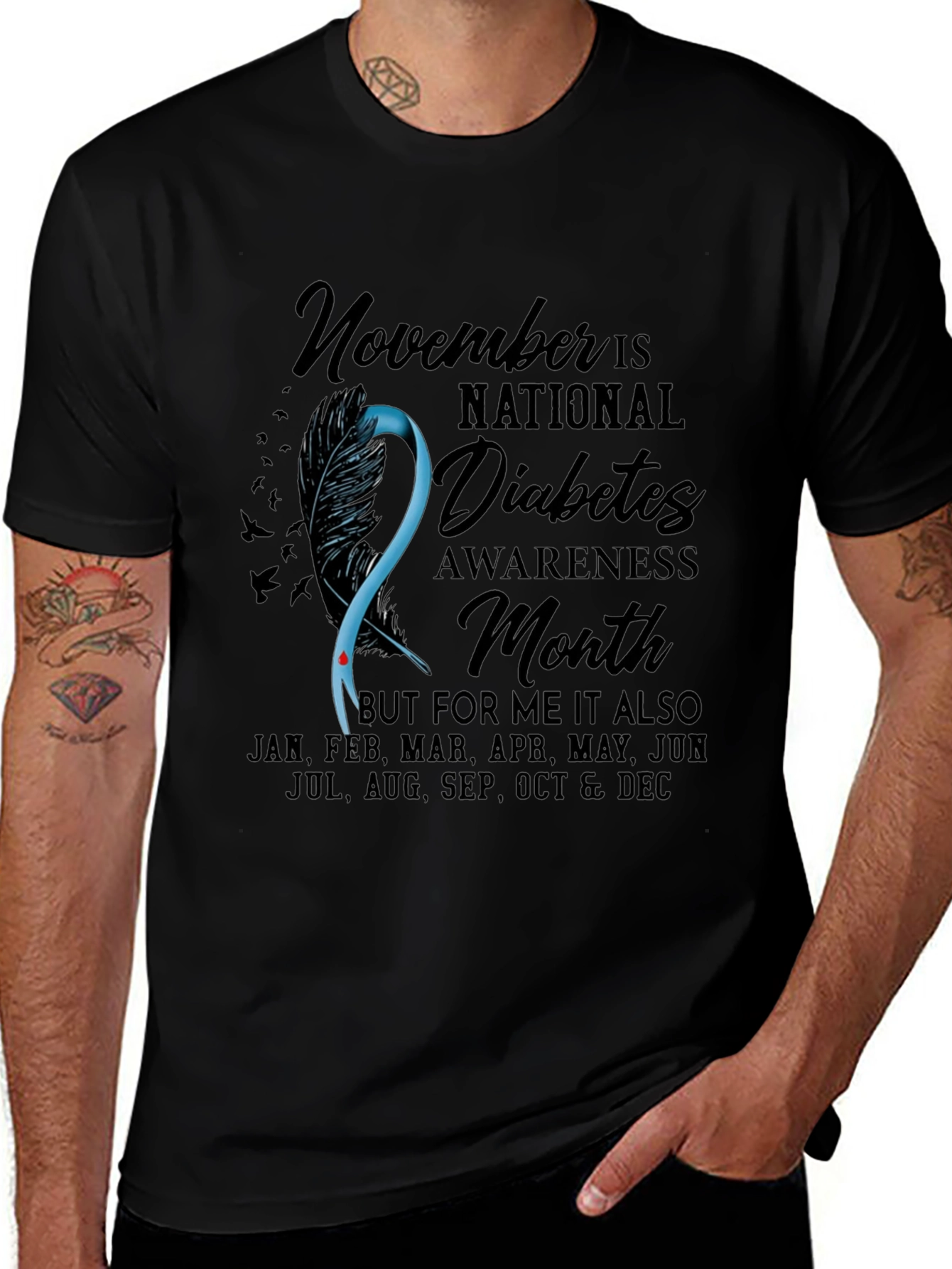 Diabetes Awareness T-Shirt - November Is National Month
