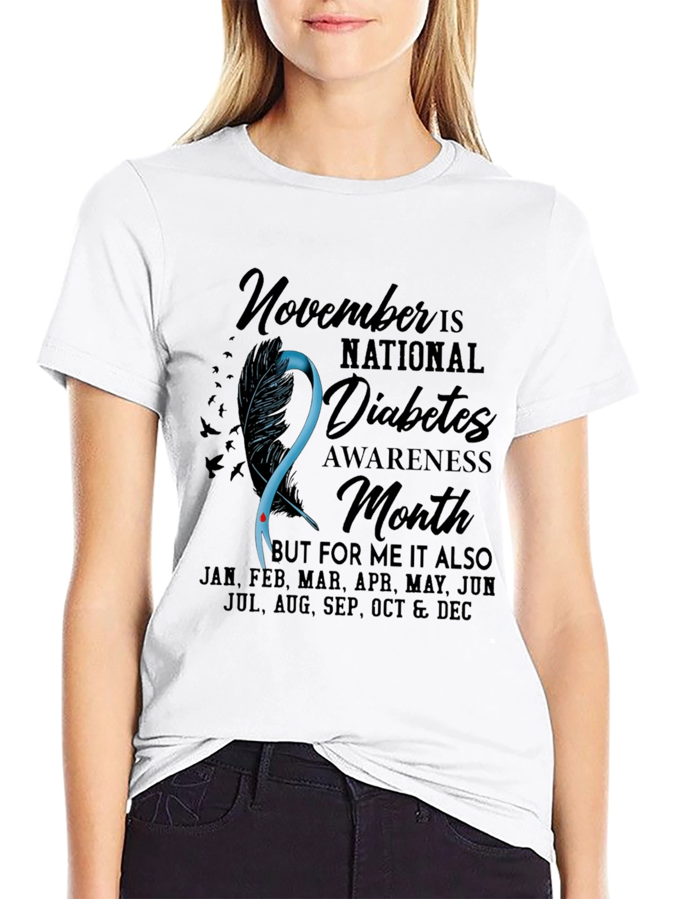 Diabetes Awareness T-Shirt - November Is National Month