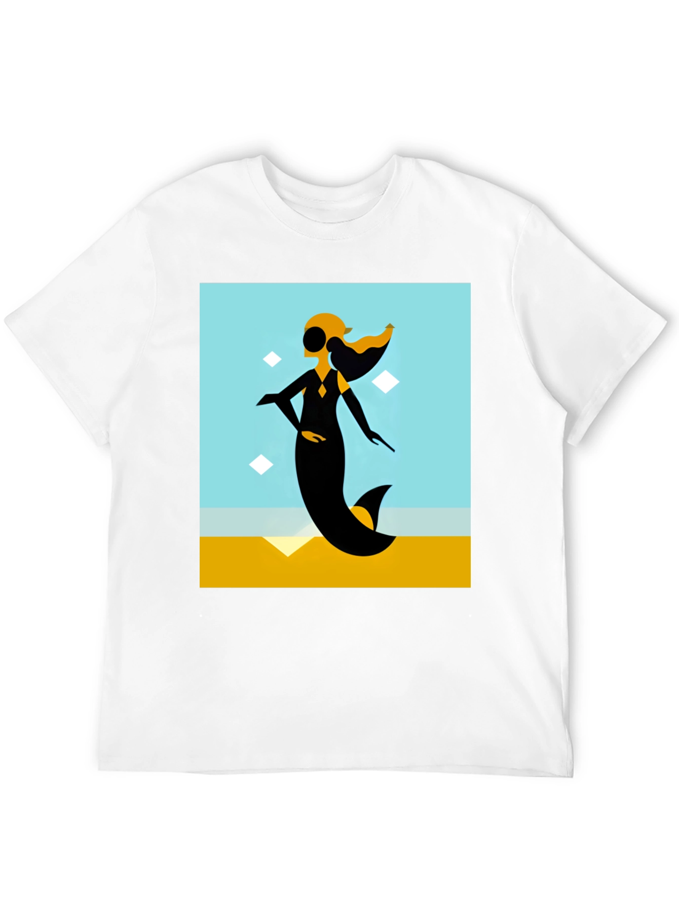 Abstract Mermaid Graphic Tee