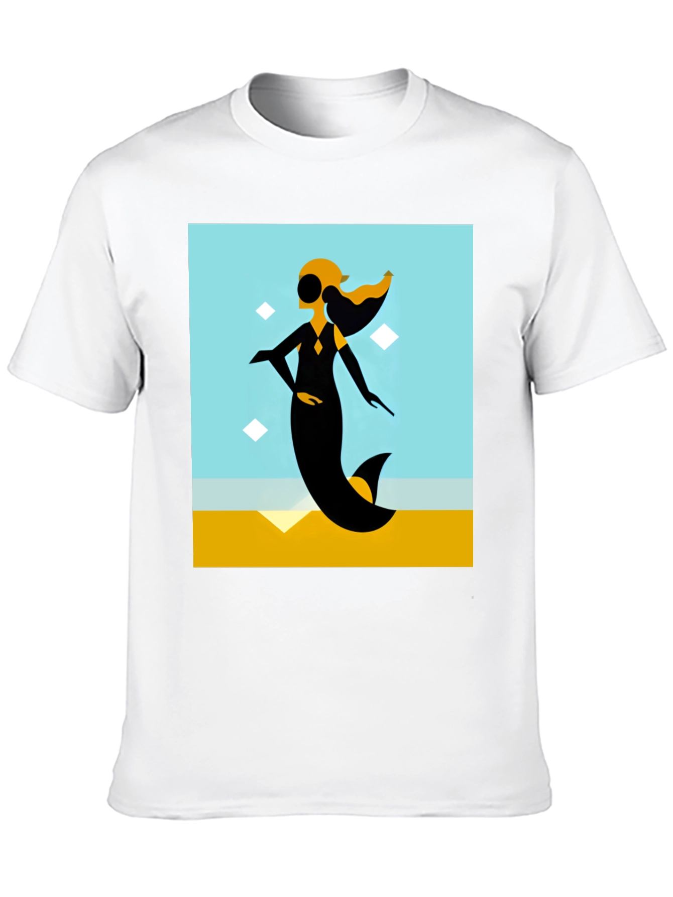 Abstract Mermaid Graphic Tee