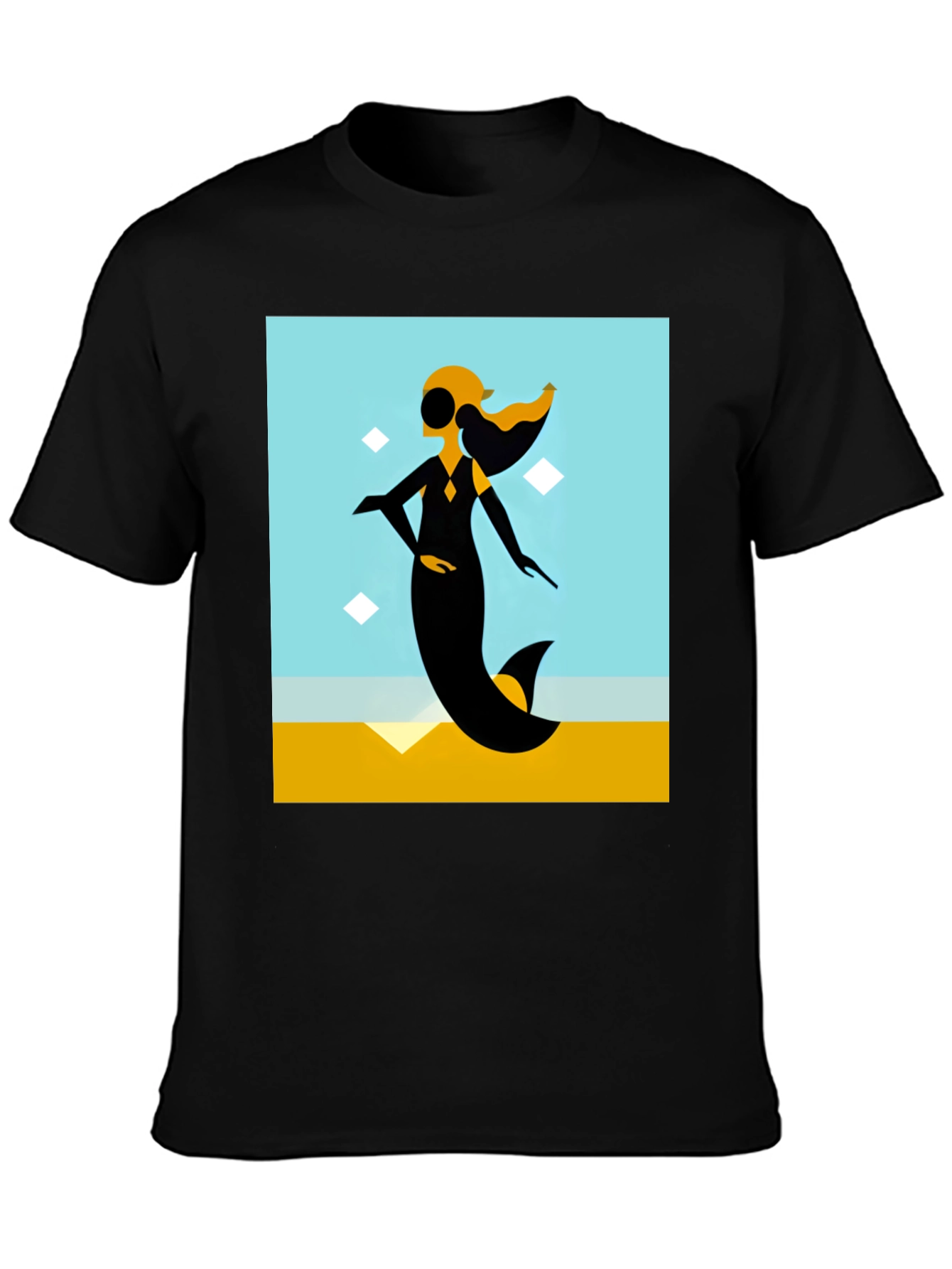 Abstract Mermaid Graphic Tee