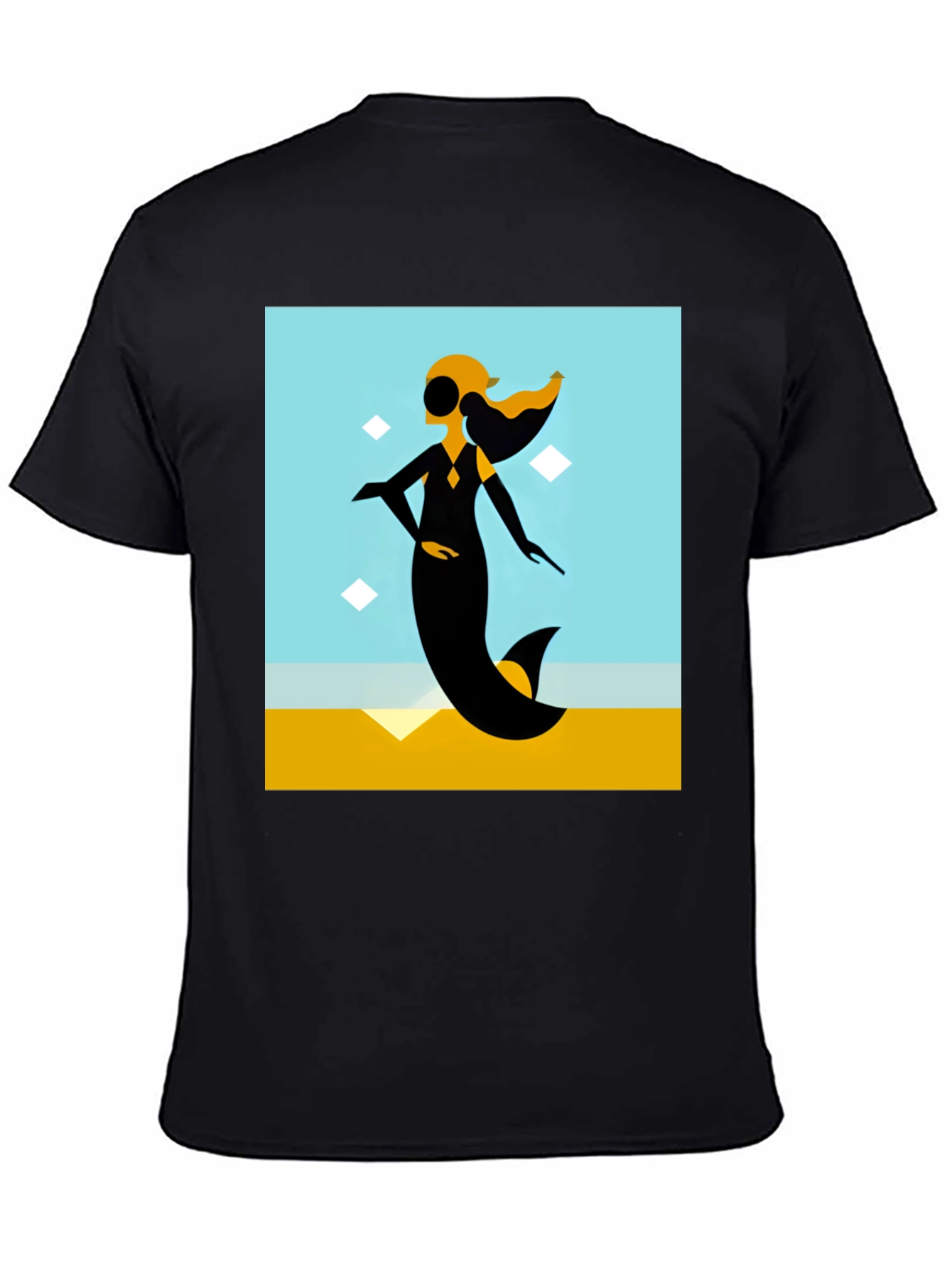 Abstract Mermaid Graphic Tee