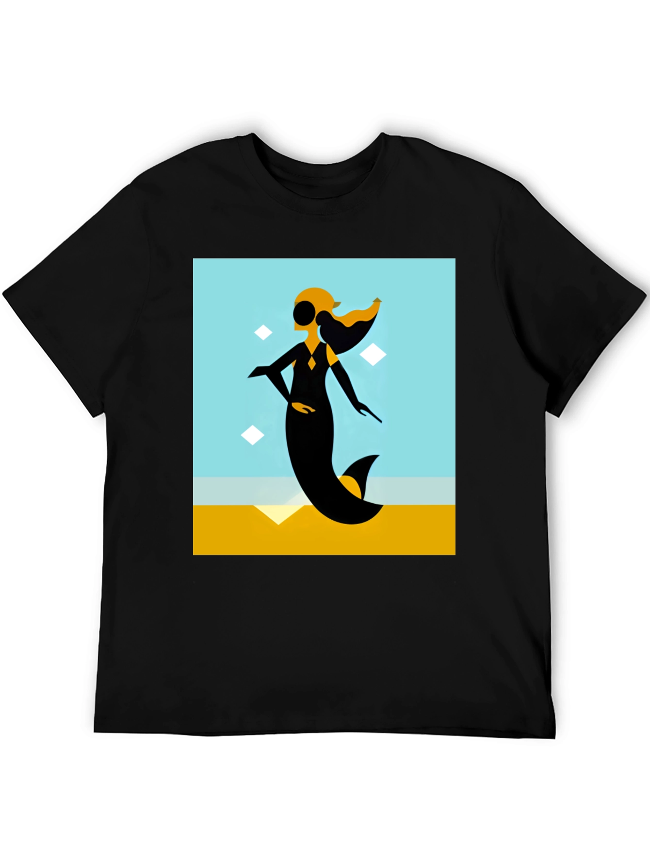 Abstract Mermaid Graphic Tee