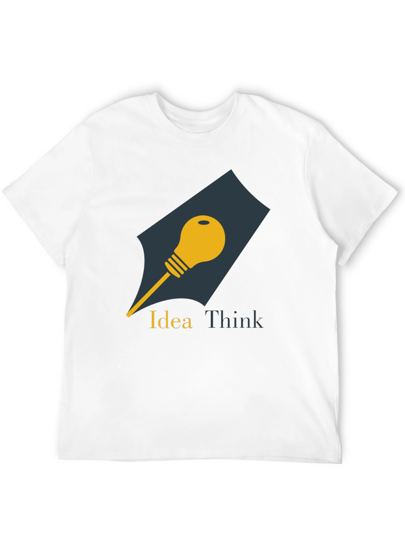 Idea Think Graphic Tee - Mens Black Cotton T-Shirt