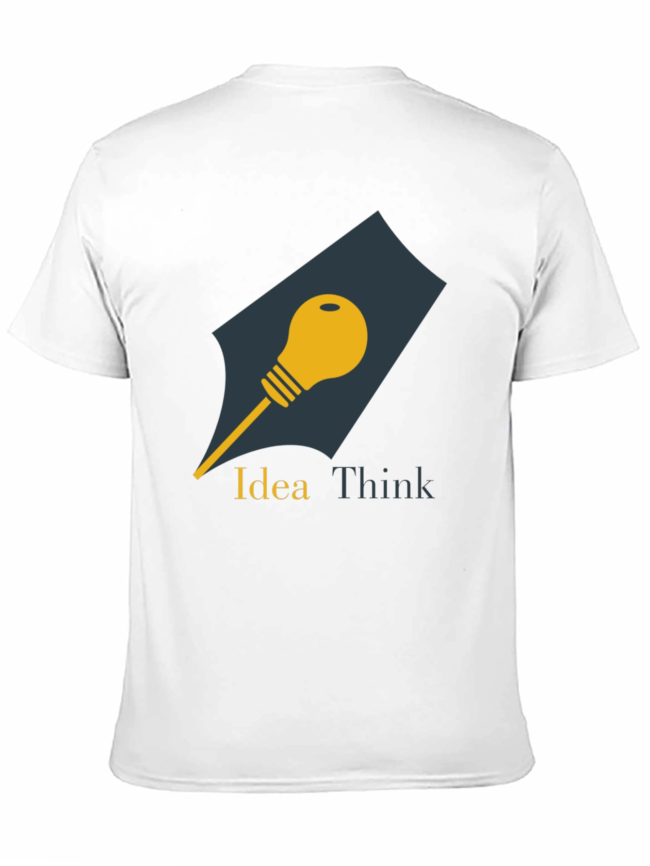 Idea Think Graphic Tee - Mens Black Cotton T-Shirt