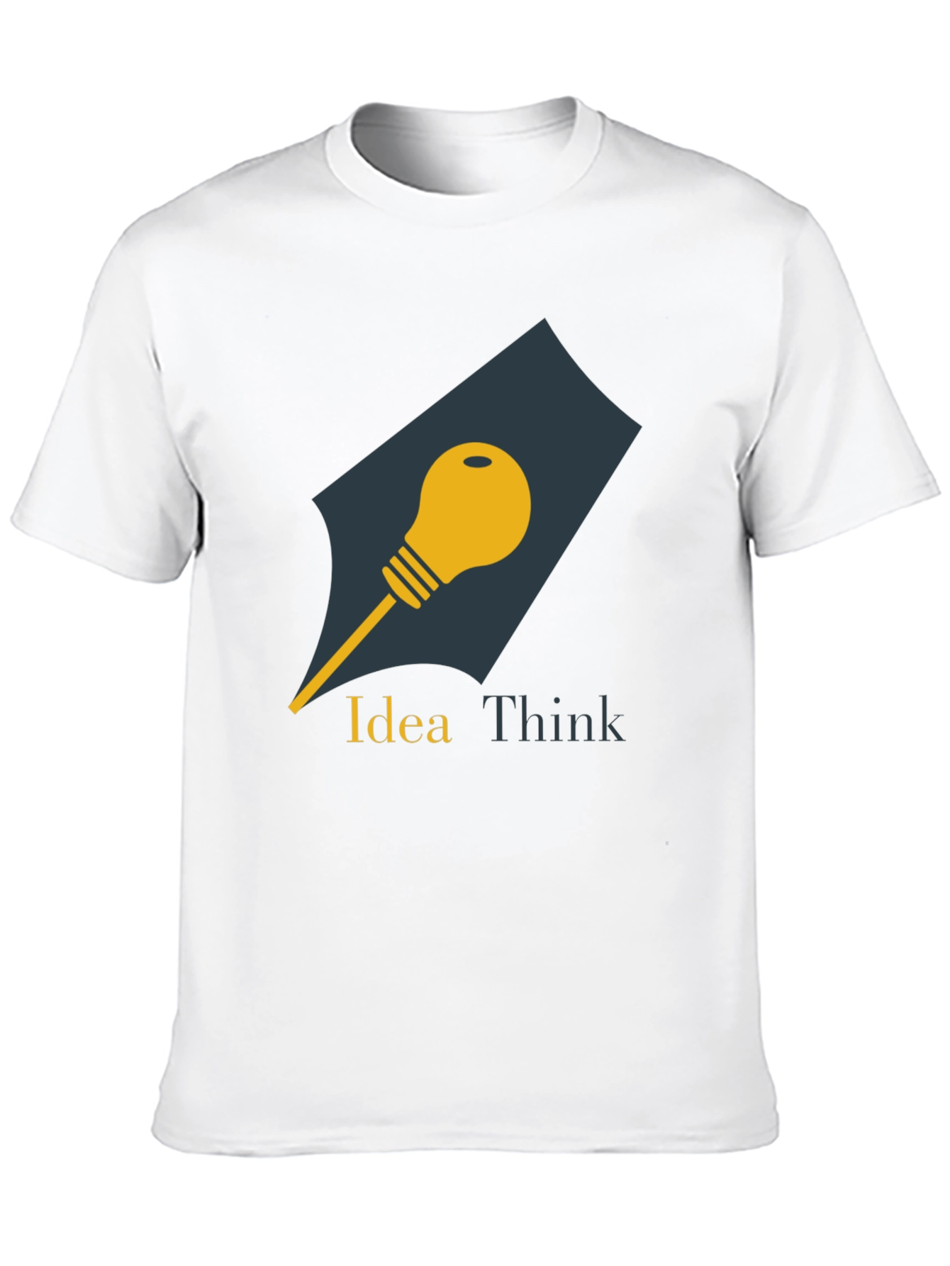 Idea Think Graphic Tee - Mens Black Cotton T-Shirt