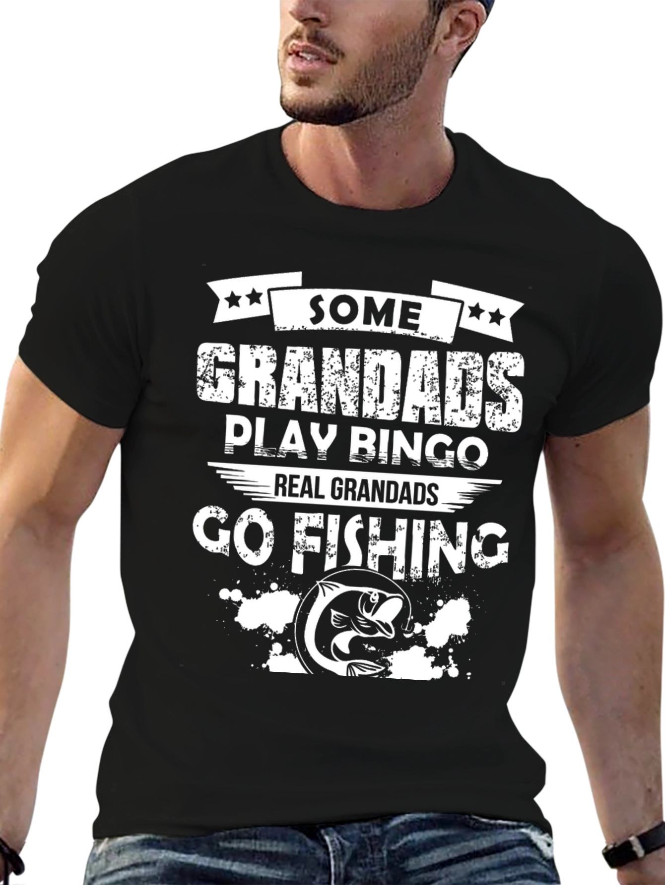 Fishing Grandad T-Shirt: Real Grandads Go Fishing!