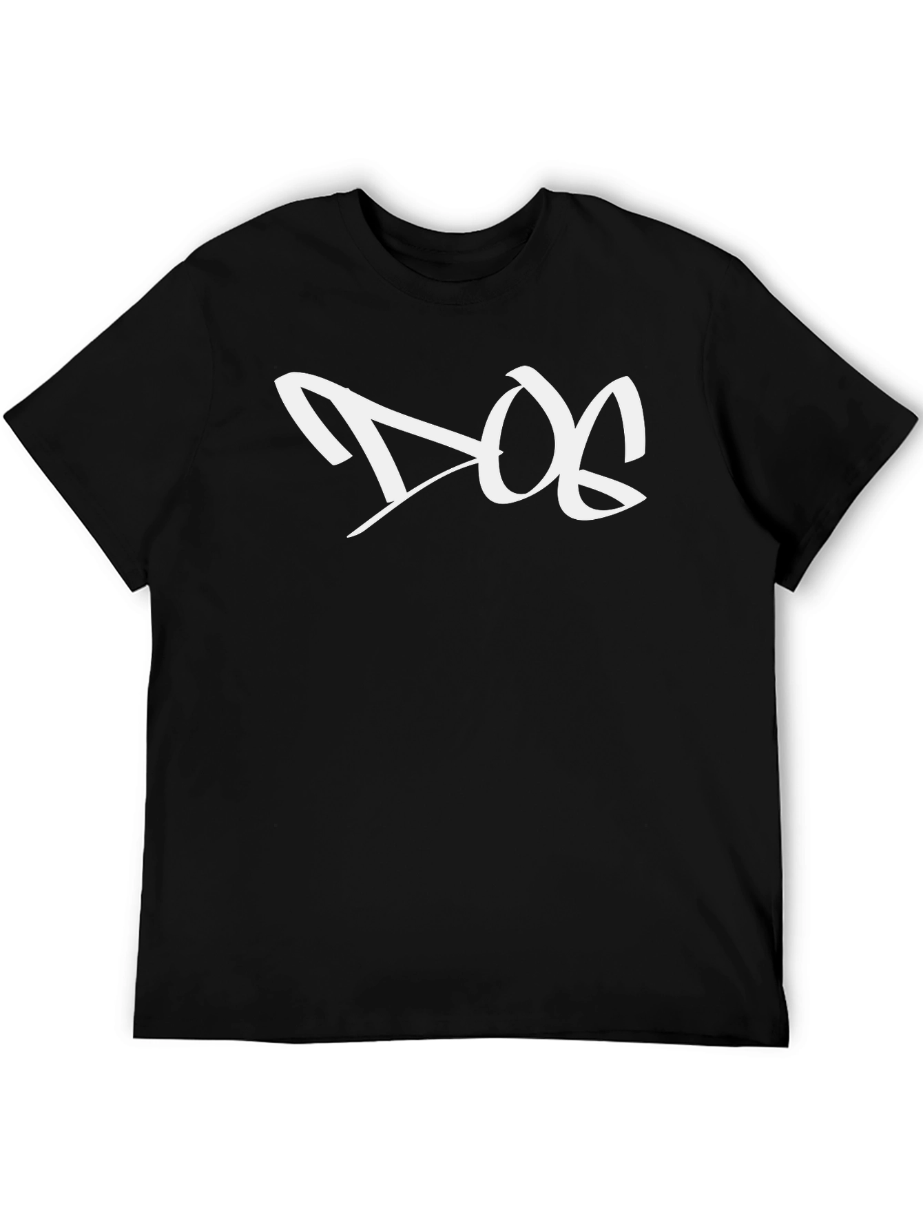DOG Black Graphic Tee - Streetwear Style
