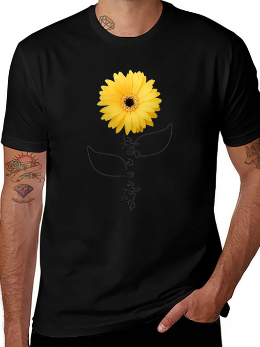 Life is a Gift Sunflower Graphic T-Shirt