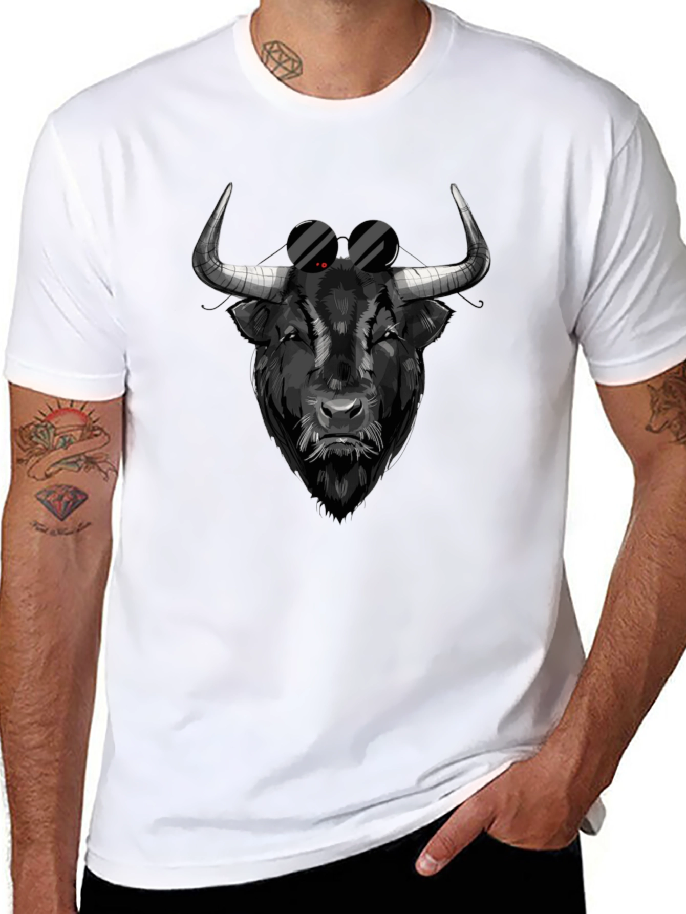 Cool Bull Graphic Tee - Black T-Shirt