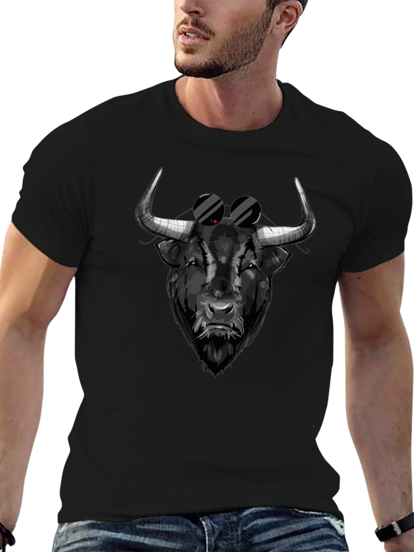 Cool Bull Graphic Tee - Black T-Shirt