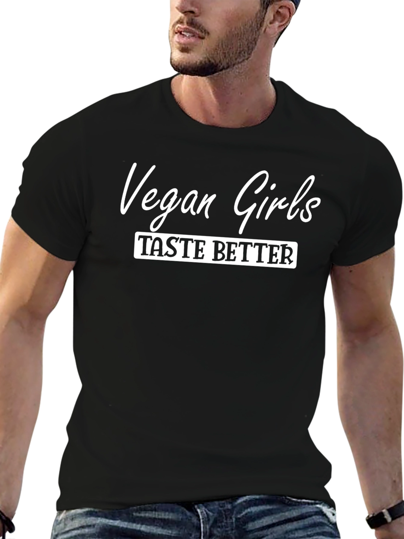 Vegan Girls Taste Better Graphic T-Shirt