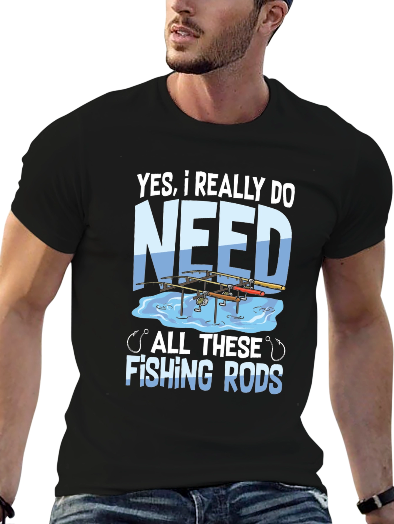 Funny Fishing Rods T-Shirt - Anglers Humor