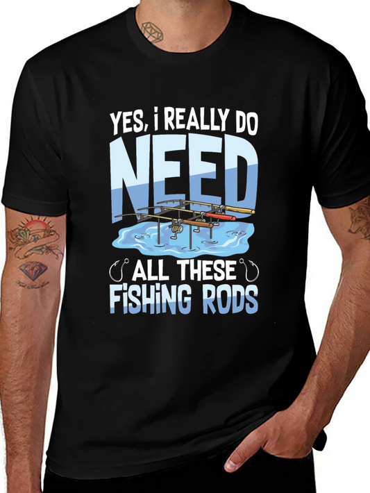 Funny Fishing Rods T-Shirt - Anglers Humor