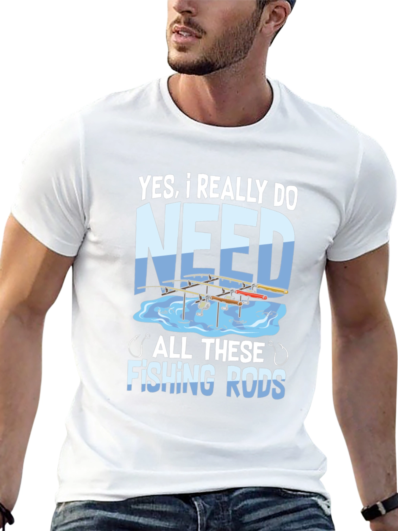 Funny Fishing Rods T-Shirt - Anglers Humor