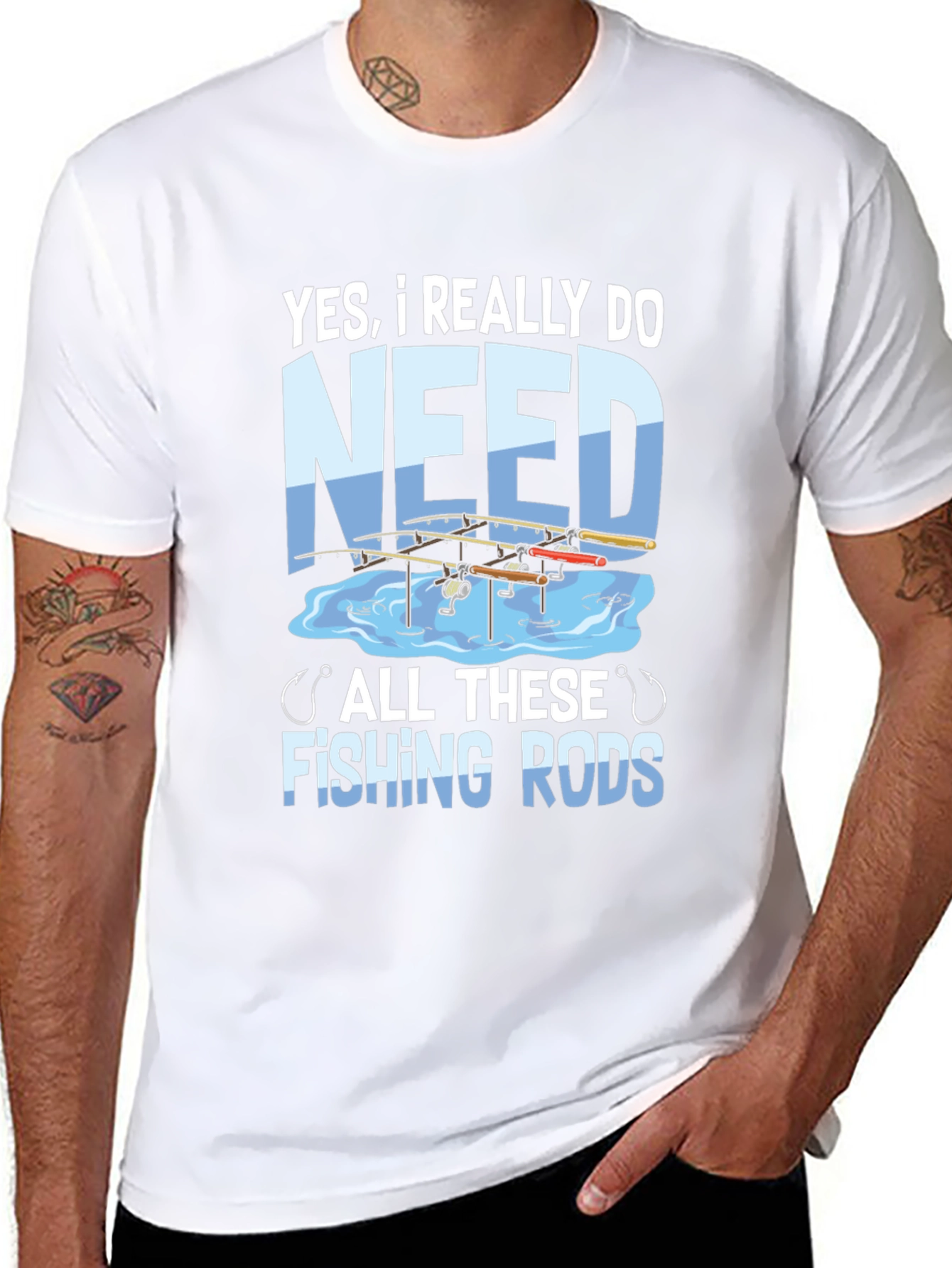 Funny Fishing Rods T-Shirt - Anglers Humor