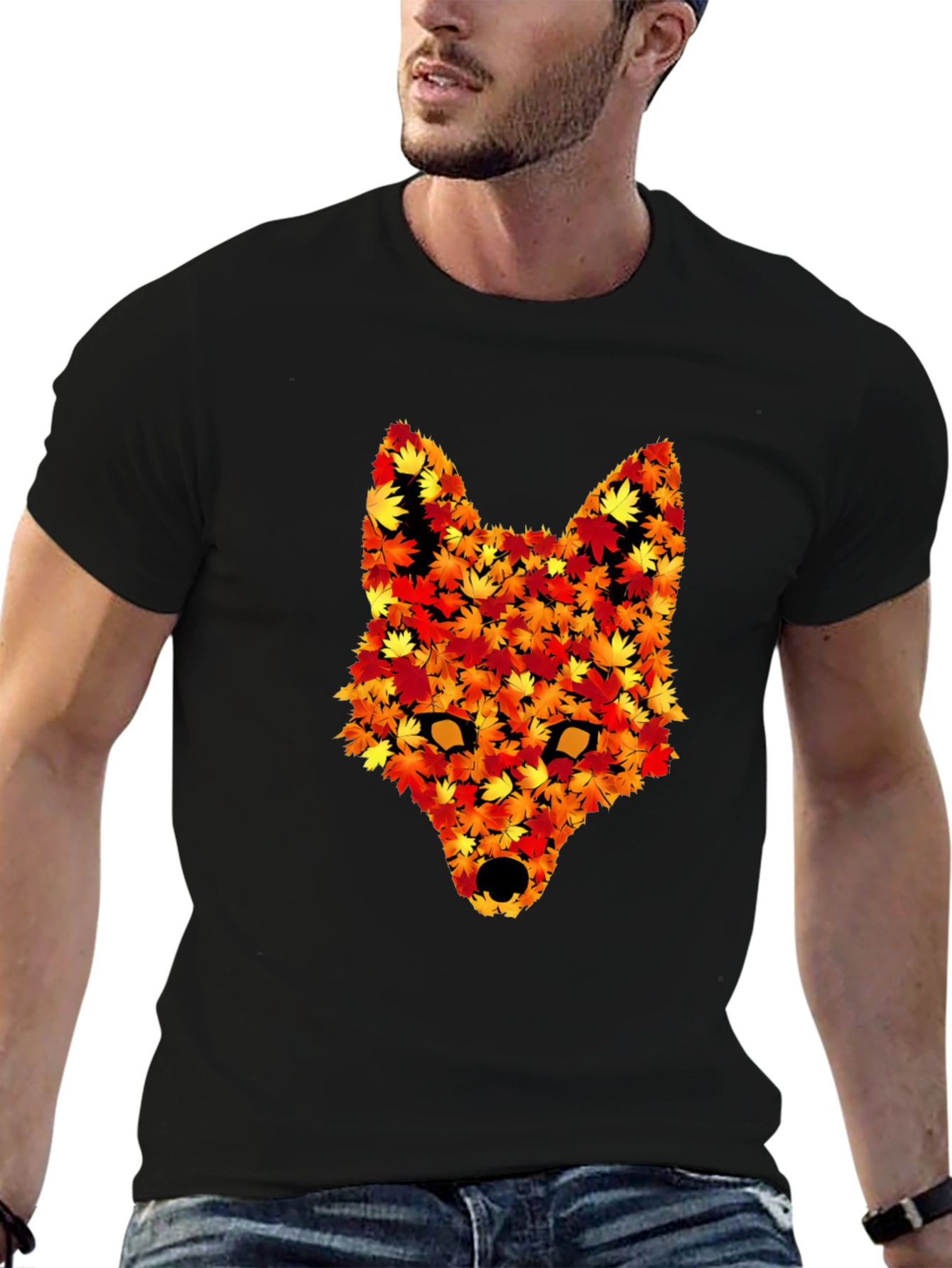 Autumn Fox T-Shirt - Nature Inspired Graphic Tee