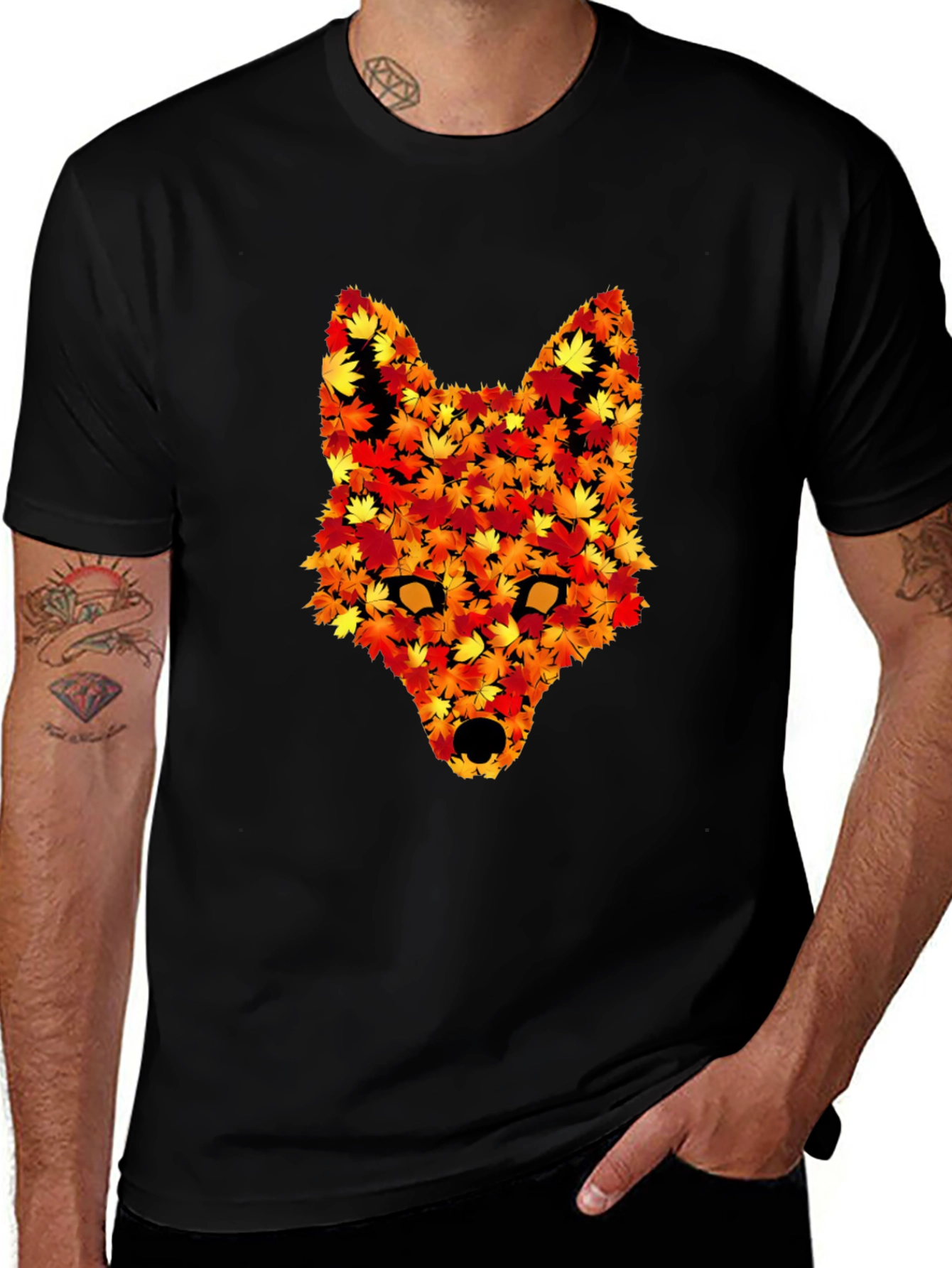 Autumn Fox T-Shirt - Nature Inspired Graphic Tee