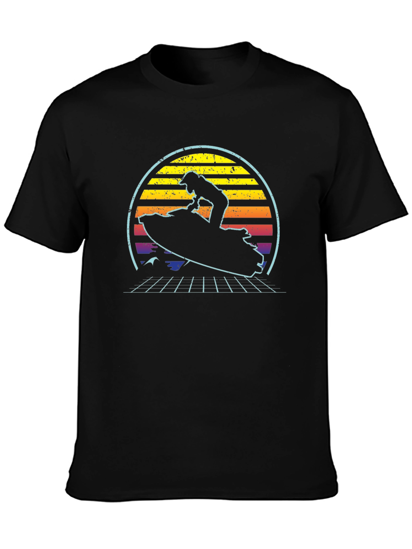 Retro Wave Jet Ski Graphic T-Shirt