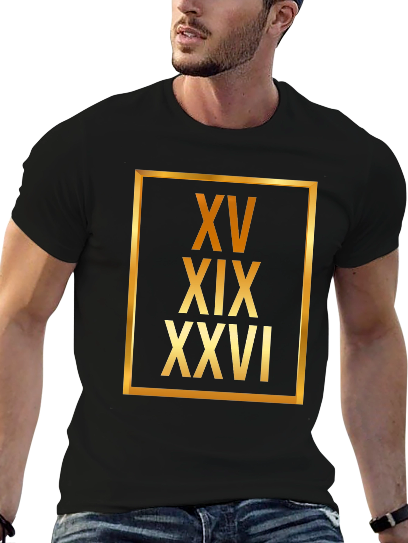 Roman Numeral Graphic T-Shirt