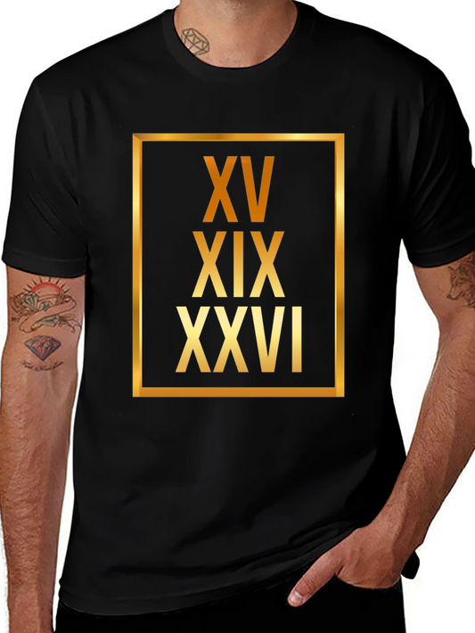 Roman Numeral Graphic T-Shirt