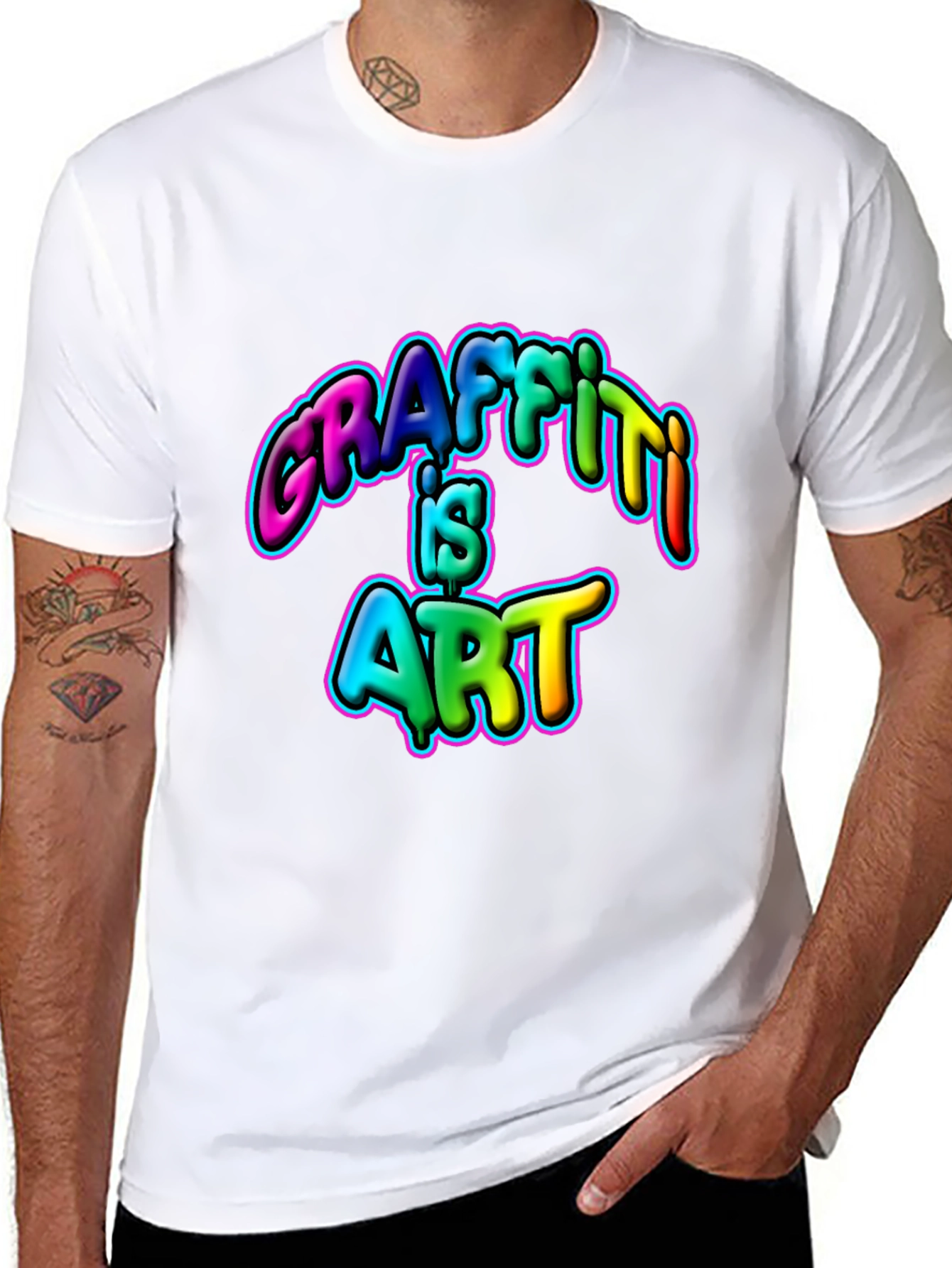 Graffiti is Art Graphic T-Shirt - Bold Statement Tee
