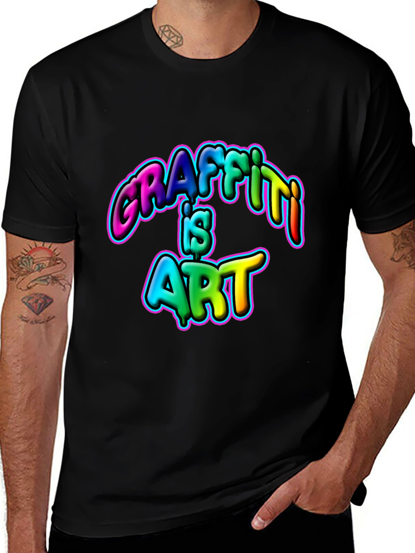 Graffiti is Art Graphic T-Shirt - Bold Statement Tee