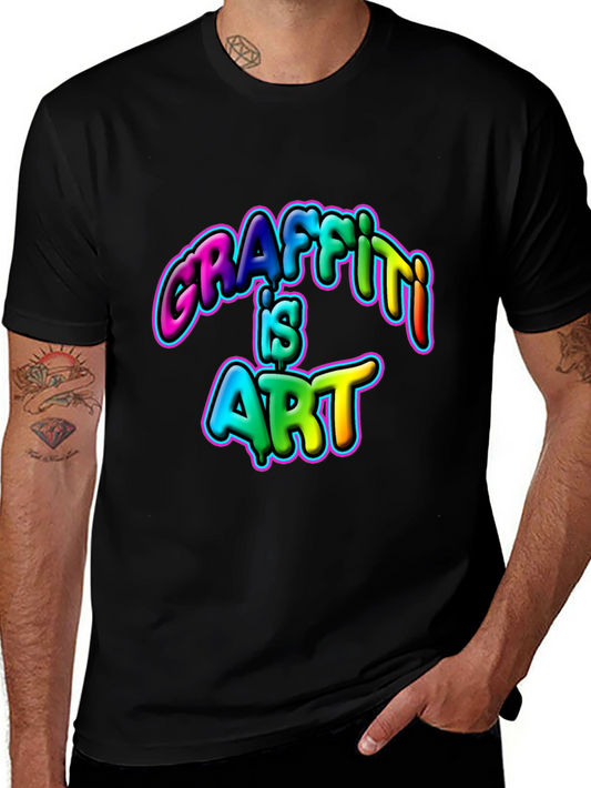 Graffiti is Art Graphic T-Shirt - Bold Statement Tee
