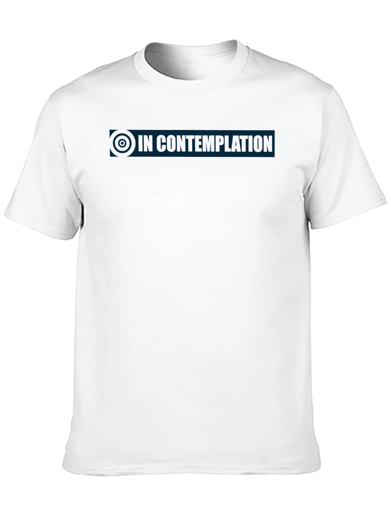 In Contemplation Mens Black T-Shirt