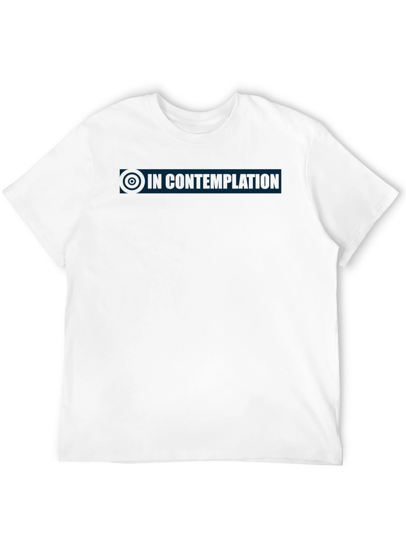 In Contemplation Mens Black T-Shirt