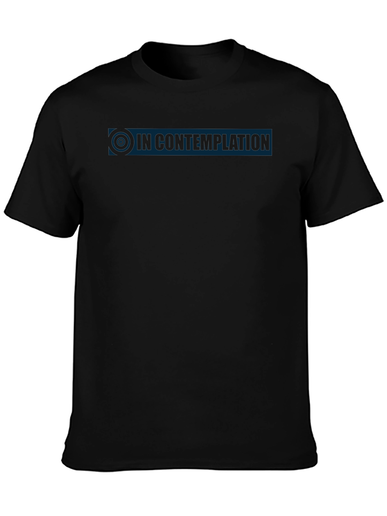 In Contemplation Mens Black T-Shirt