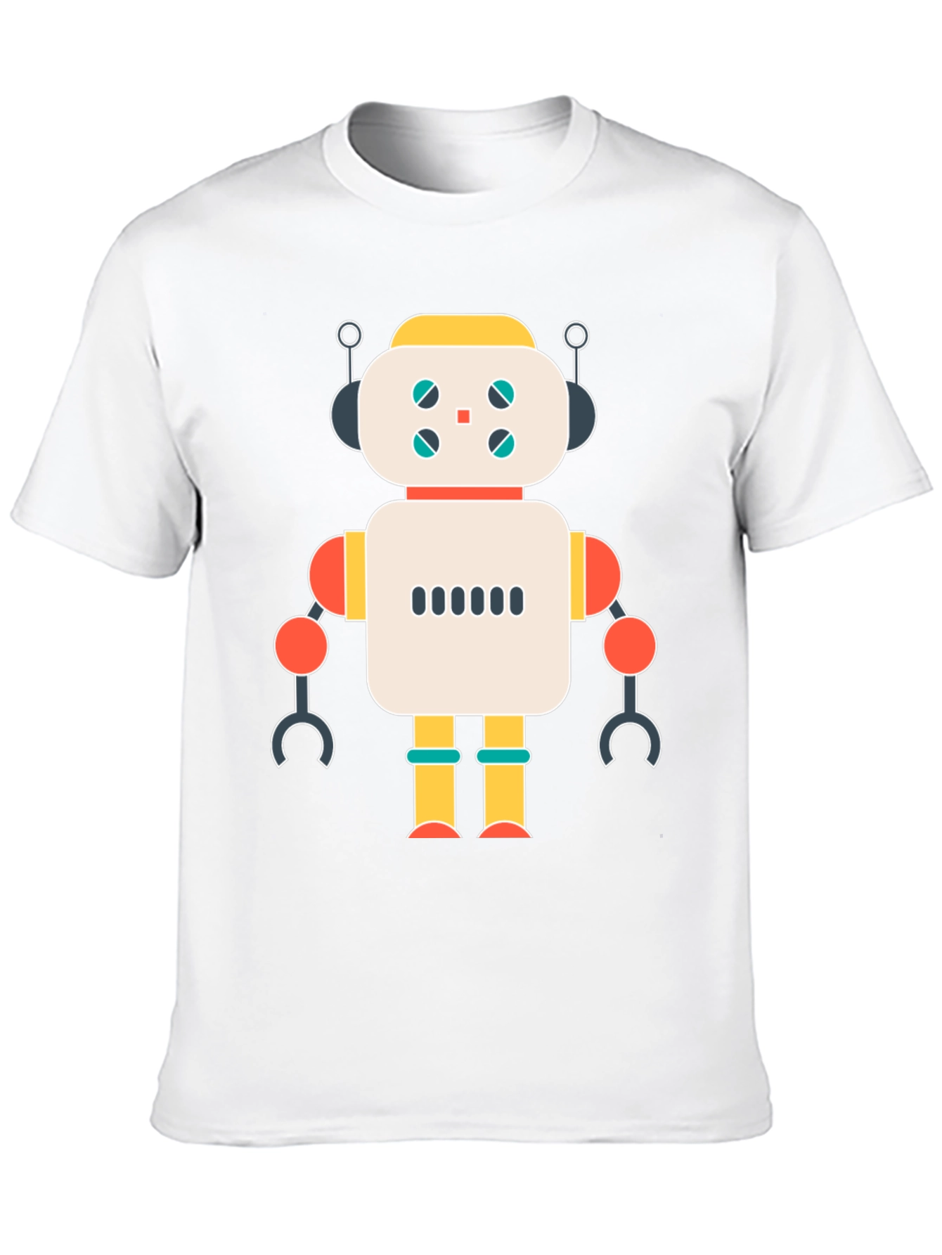 Robot Graphic T-Shirt - Modern Style